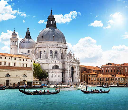 Gondolas in Venice